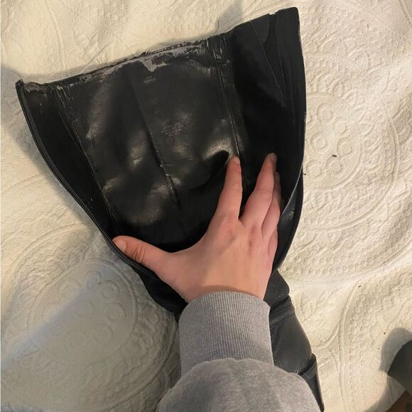 Enzo Angiolini size 6 Tall Black Riding Boots Eagregie - Picture 6 of 10